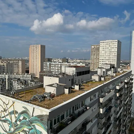 Appartamento With Panoramic View: Live In Peace! Parigi